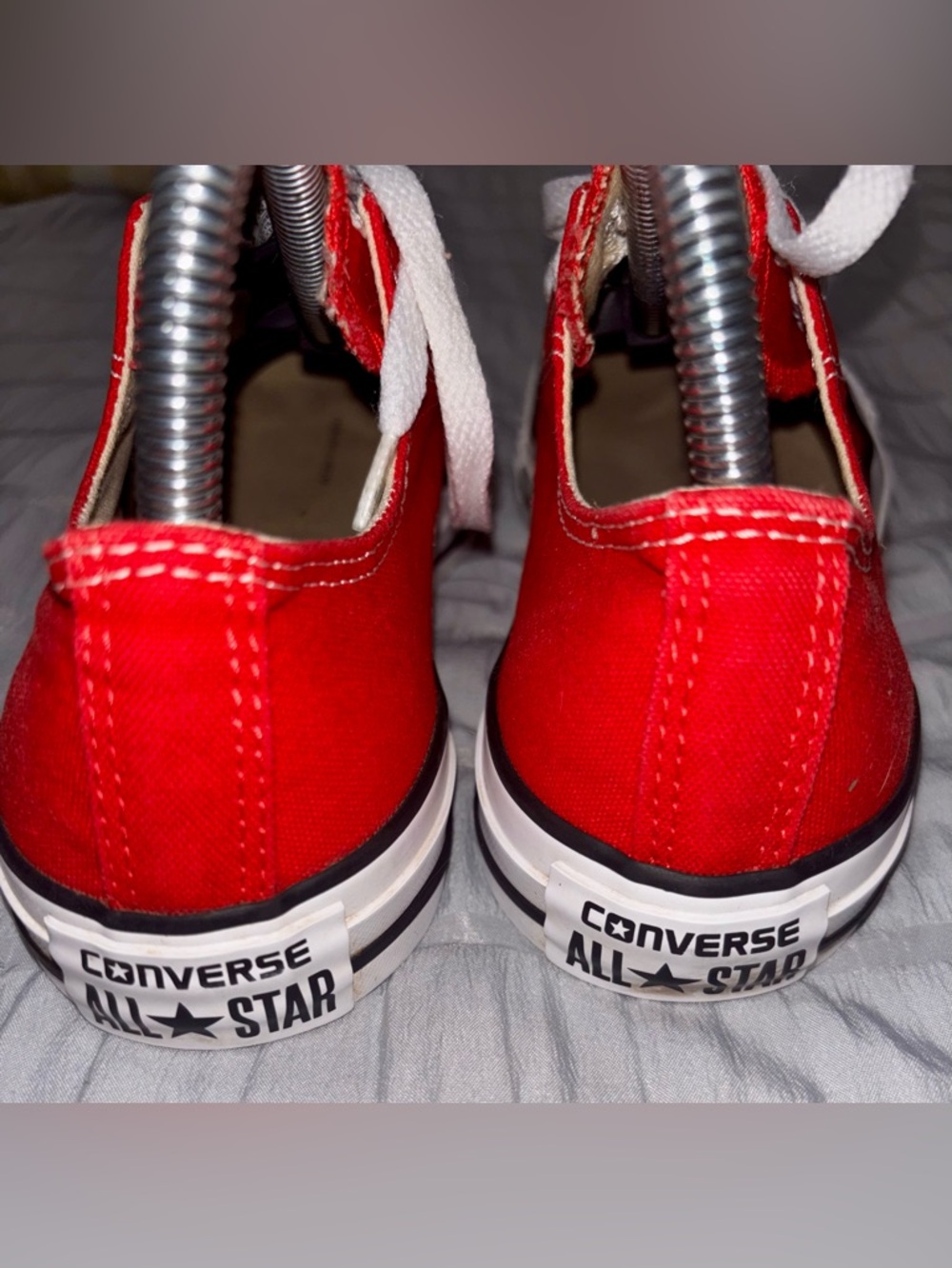 Converse All Star Red Low Top Sneakers - Picture 3 of 5